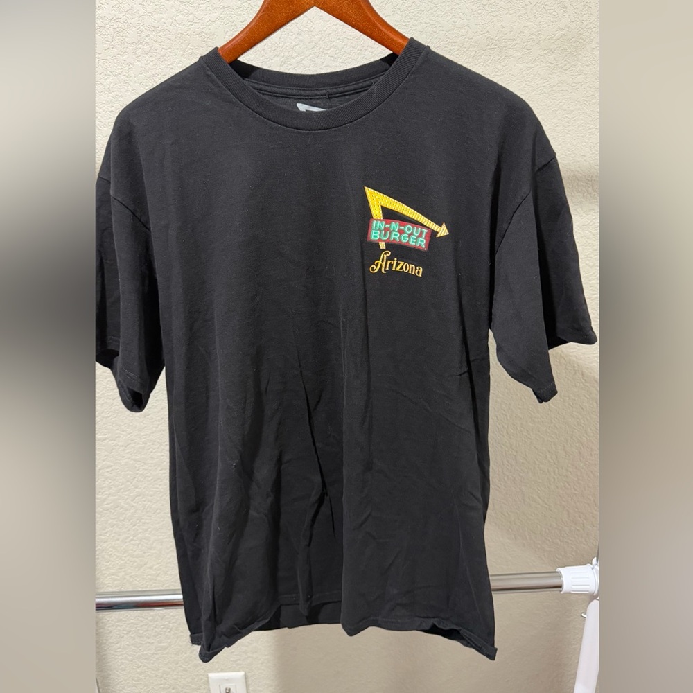 In n Out Burger California Shirt L Mens Black Travel Vacation Collectible
